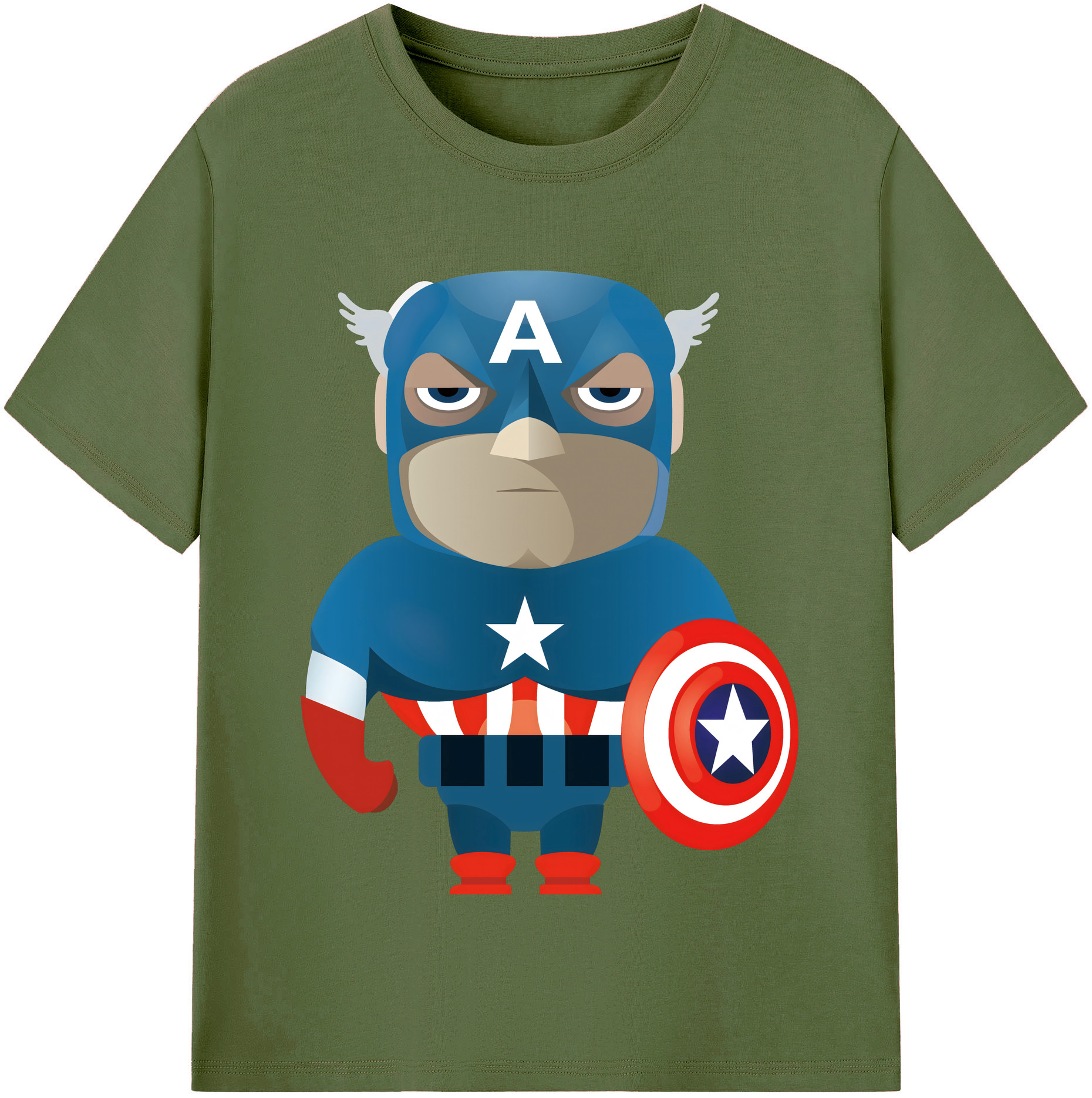 （画像用） アベンジャーズ The Avengers 綿100％半袖Tシャツ（フロントプリント）